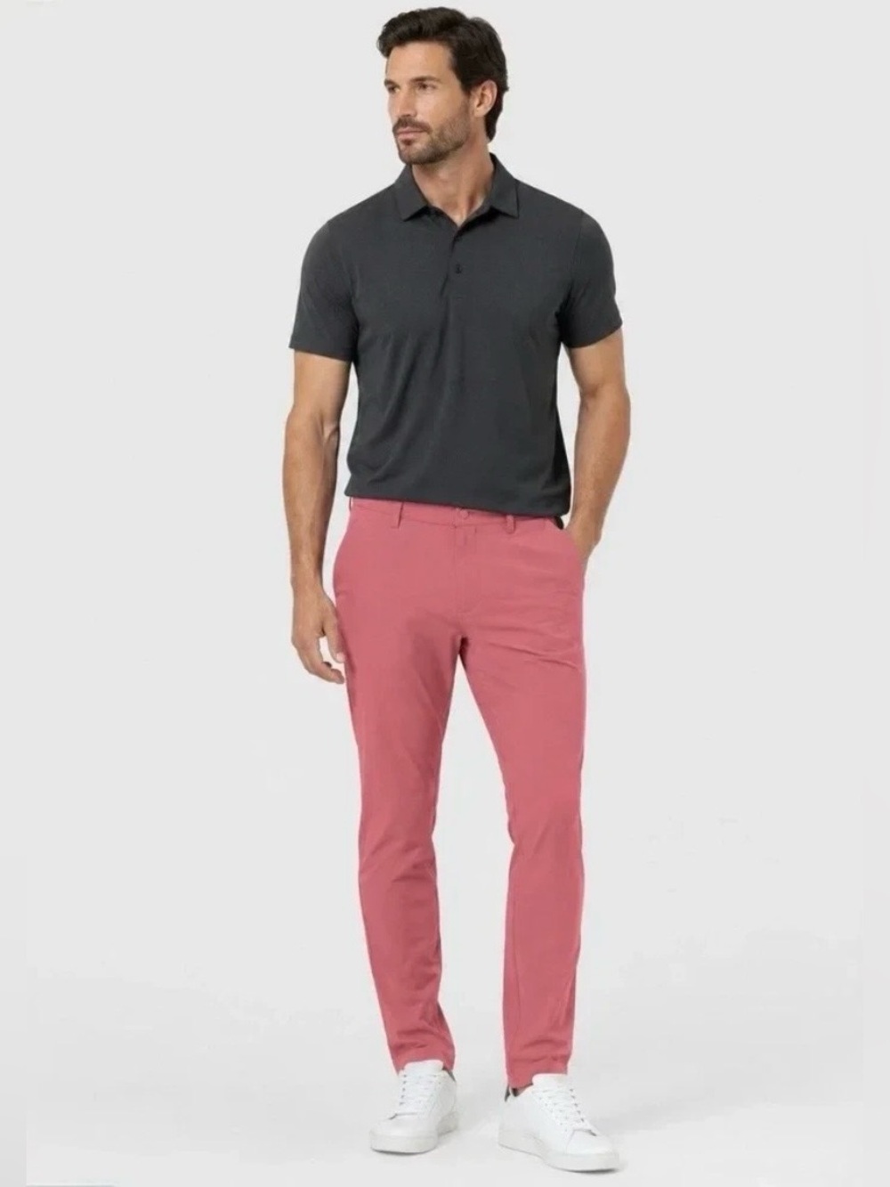 Rhone Commuter Slim Pants Mens 32 Nantucket Red Flex-Knit Performance Chino NEW